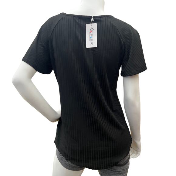 Lofoer Women's Short Sleeve V-neck T-shirt Size M - Picture 2 of 8